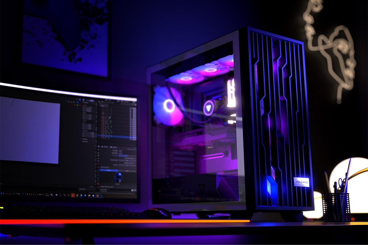 Modecom Volcano Perun Apex ARGB PC-Gehäuse Schwarz Lüfter