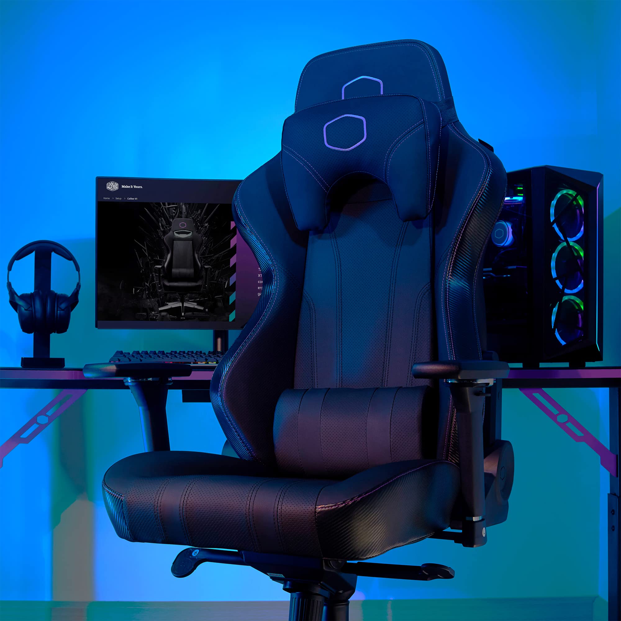 Cooler Master Caliber X1 Gaming-Stuhl schwarz 150 kg
