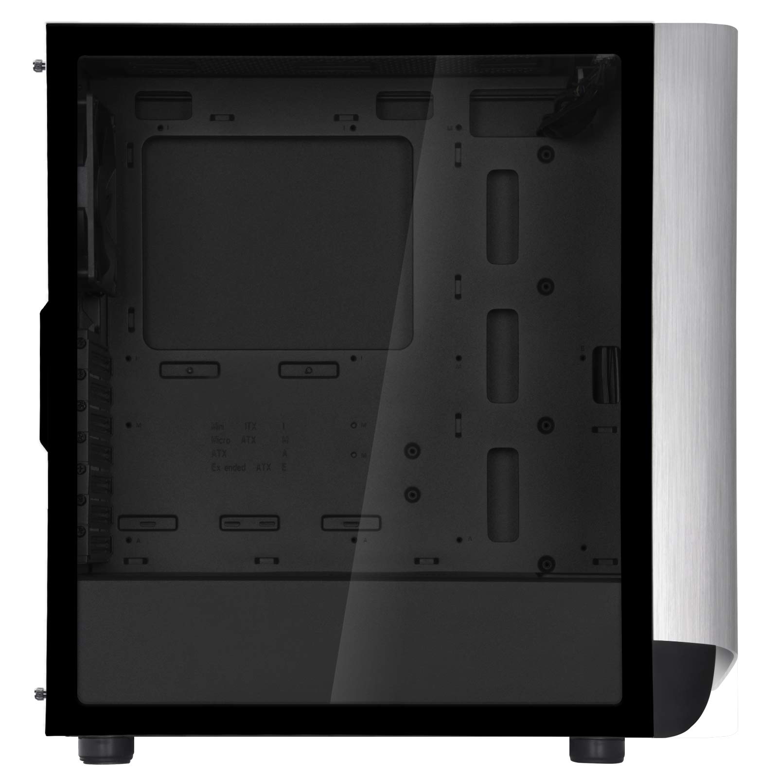 SilverStone SETA A1 Mid-Tower ATX-Gehäuse Glas Silber