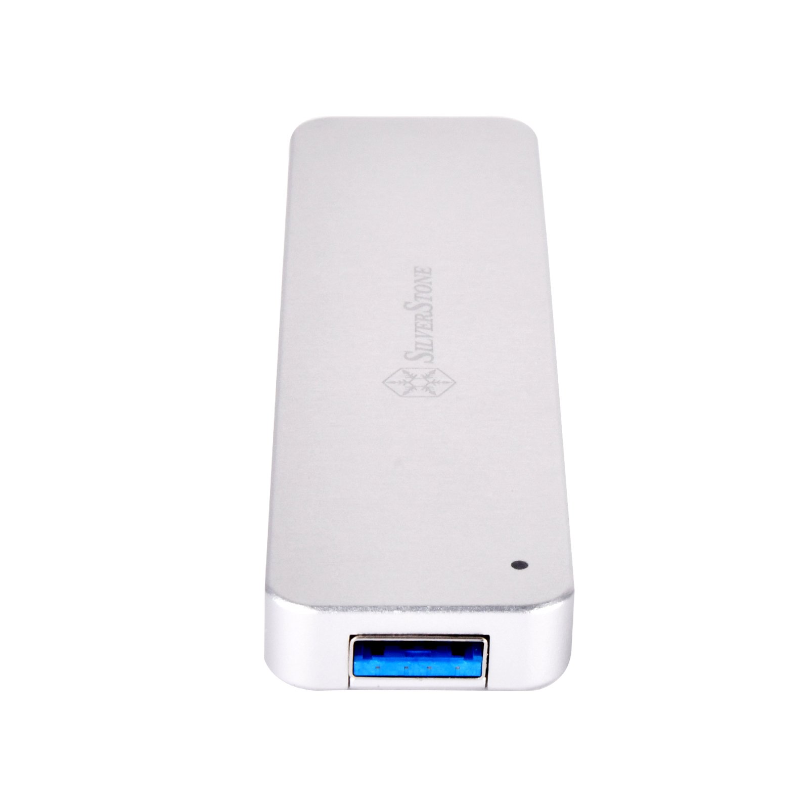 SilverStone Case Storage MS09S SSD-Gehäuse M.2 SATA Silber