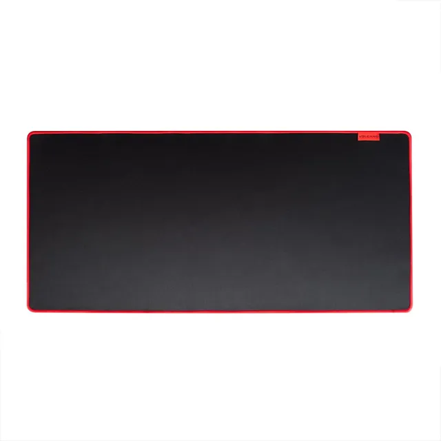 Modecom Volcano Erebus Black Mauspad Stoff groß rot Saum