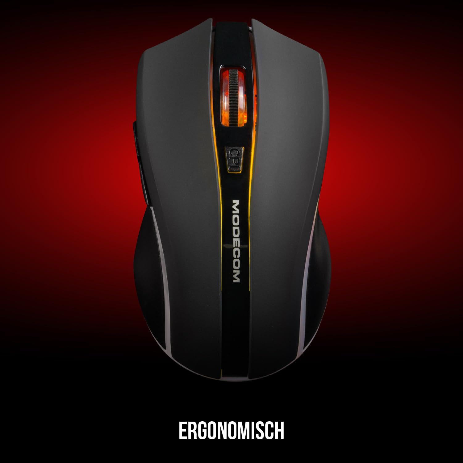 Modecom MC-WRM1 Funkmaus Schwarz 1600 DPI mit Akku