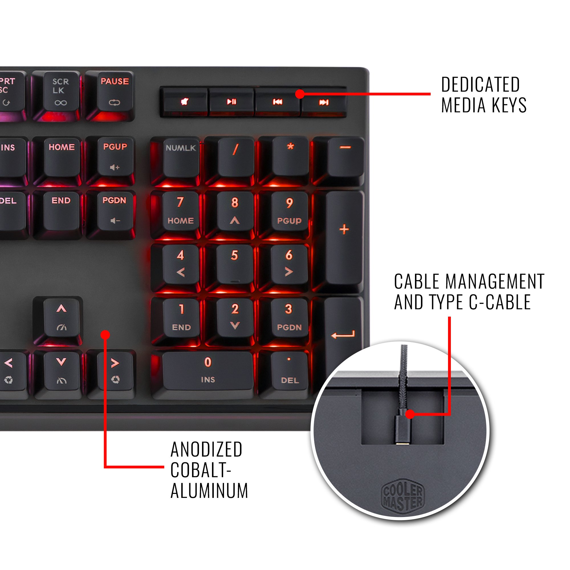 Cooler Master MasterKeys MK750 Tastatur Cherry MX Brown US