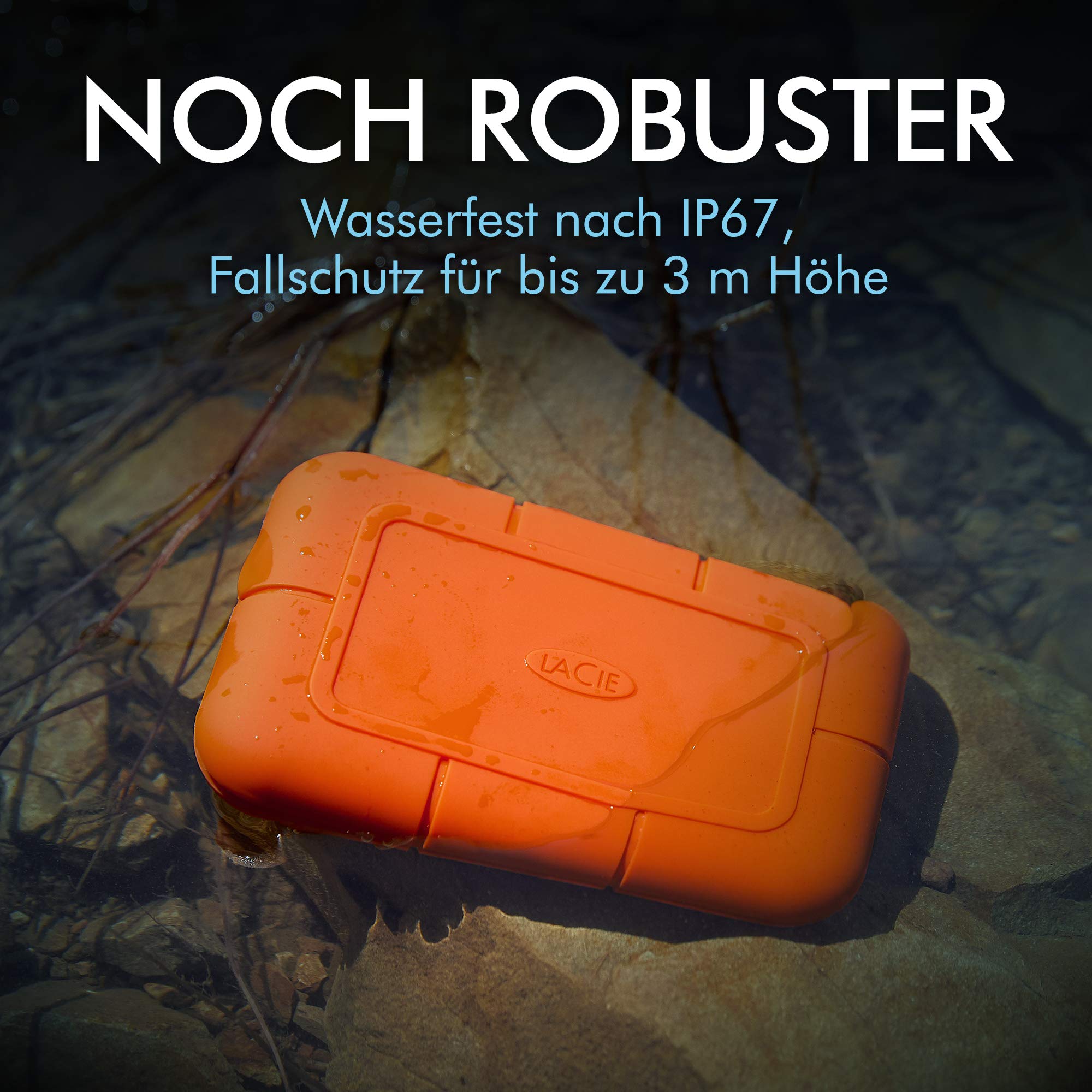 LaCie Rugged SSD externe SSD 1TB USB-C robust IP67