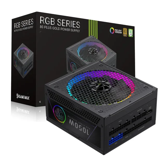 GAMEMAX RGB 1050G PC-Netzteil 1050W Gold vollmodular