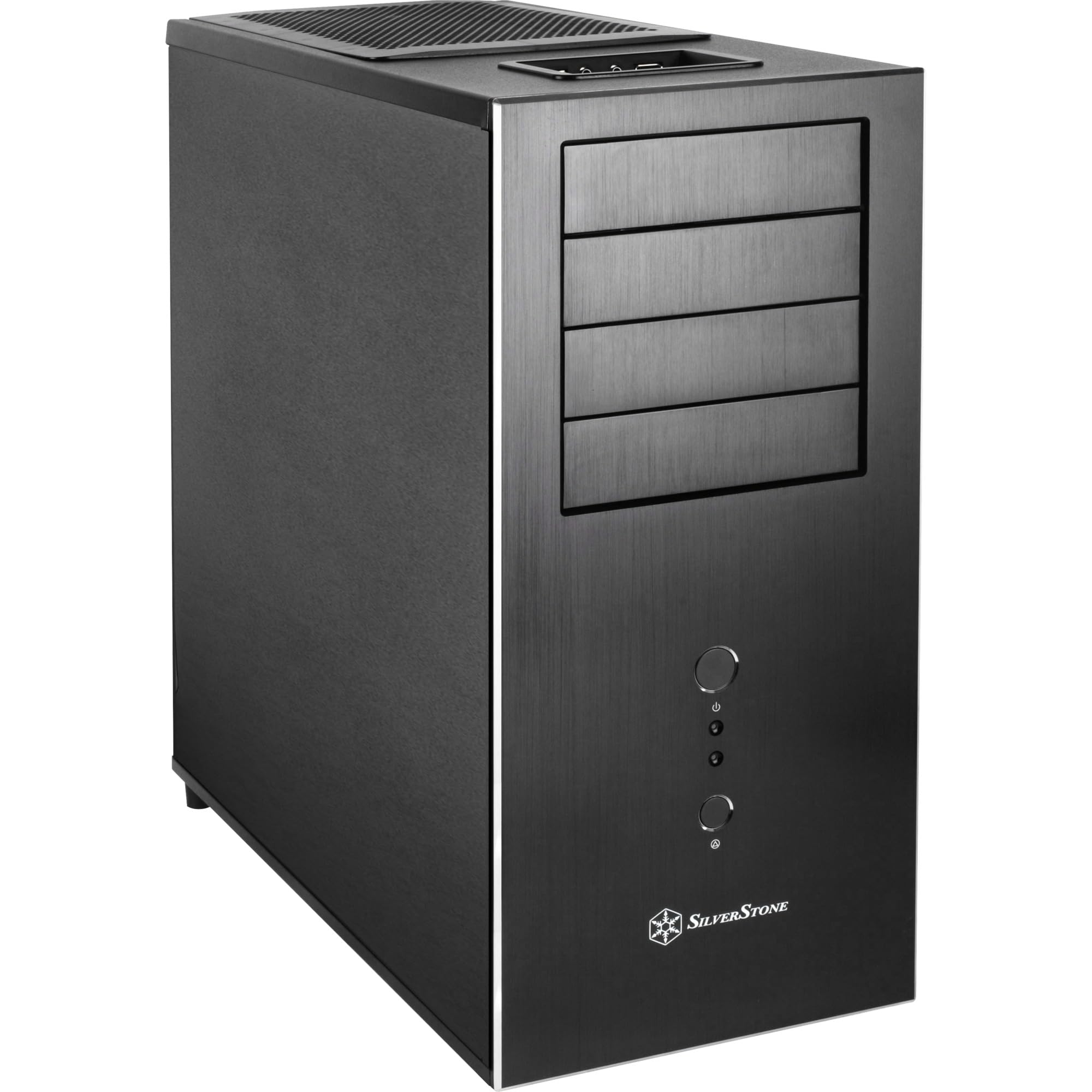 SilverStone Temjin TJ04B-E Midi Tower PC Gehäuse ATX schwarz