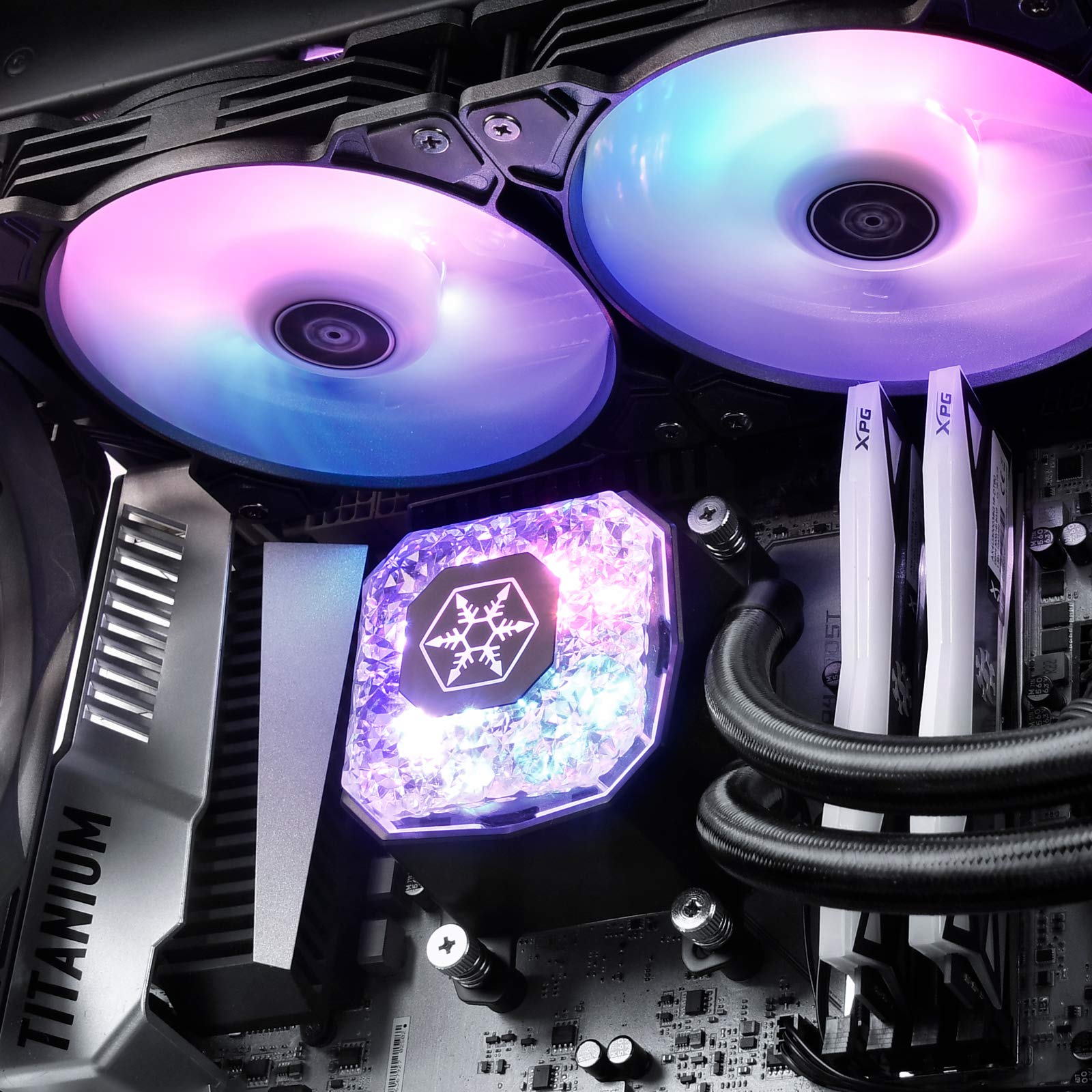 SilverStone IceGem 240P ARGB Wasserkühlung 240mm Threadripper
