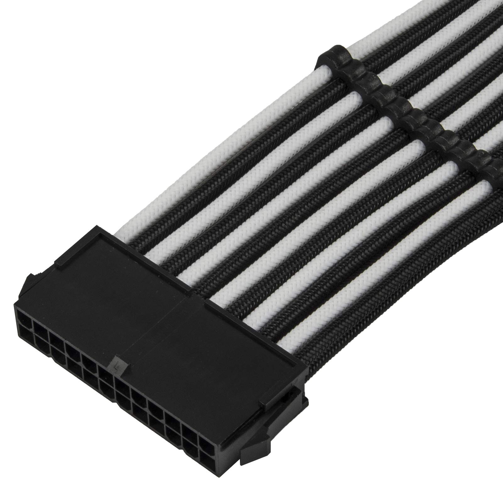 SilverStone PP07E-MBBW Kabelset Verlängerung schwarz-weiß