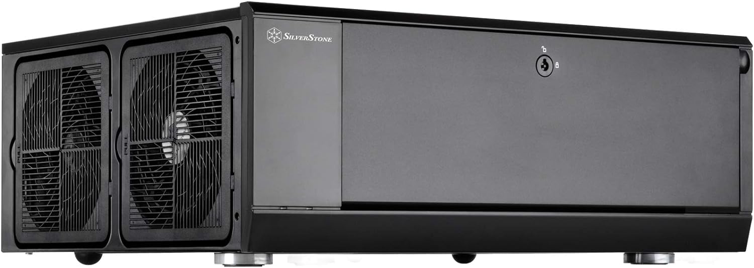 SilverStone Grandia GD10B HTPC Gehäuse schwarz ATX leise
