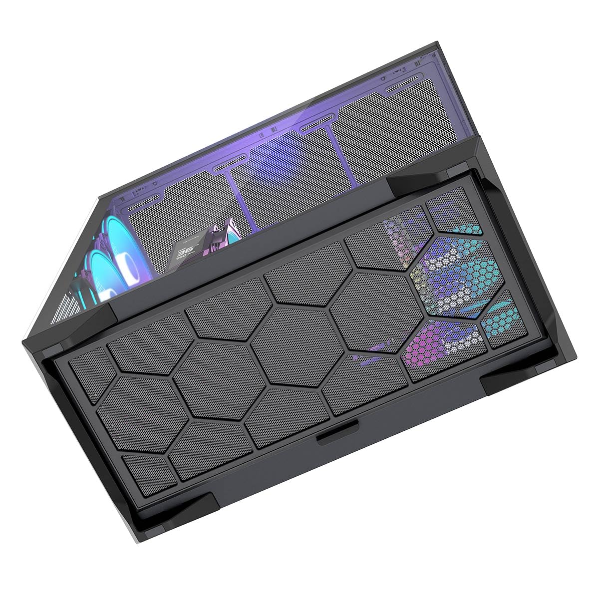 Modecom Volcano Space XL ARGB Tower Schwarz 5x 140 mm