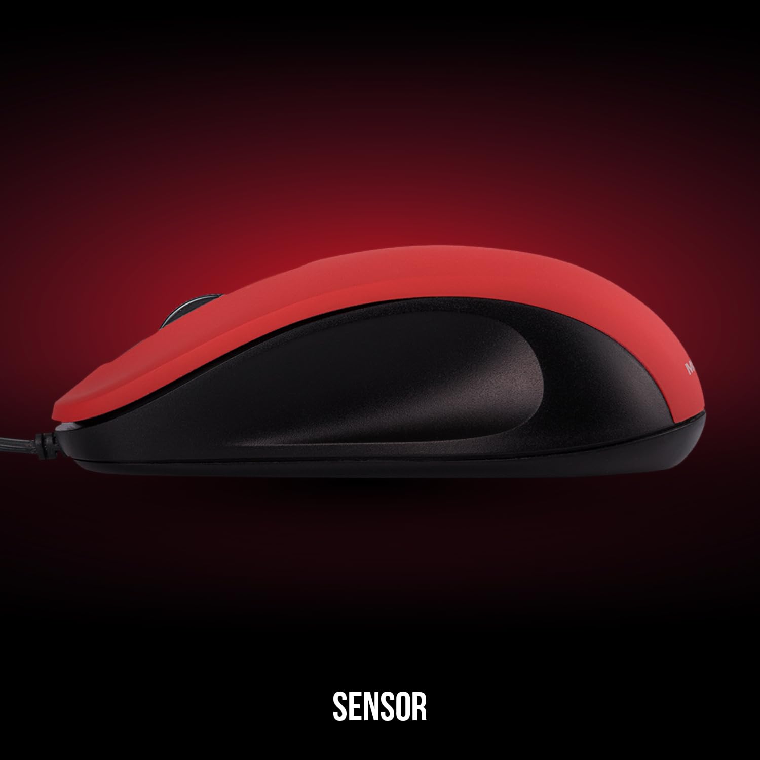 Modecom Mice MC-M10S USB Maus rot leise optisch