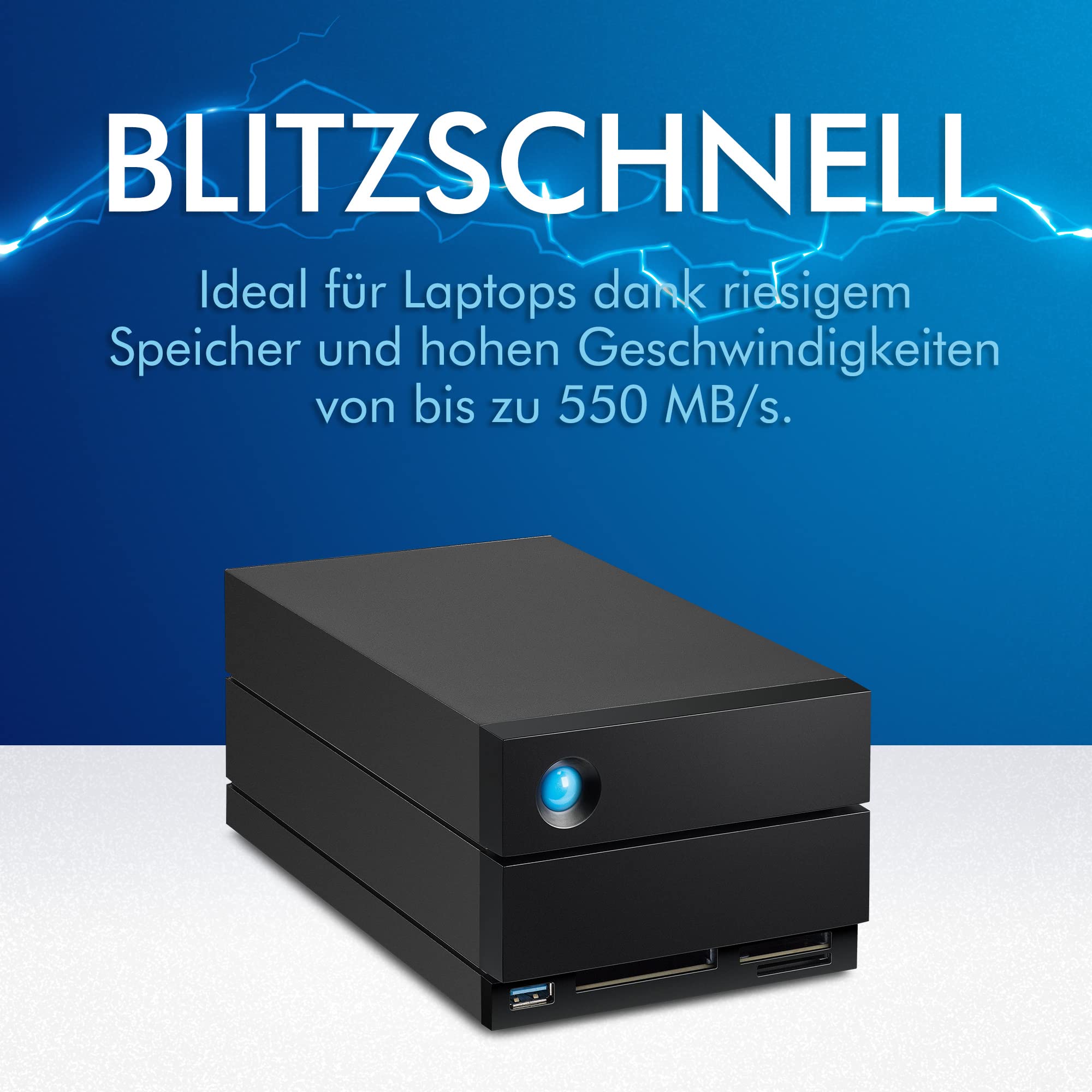 LaCie 2big Dock 16TB externe Festplatte Thunderbolt RAID