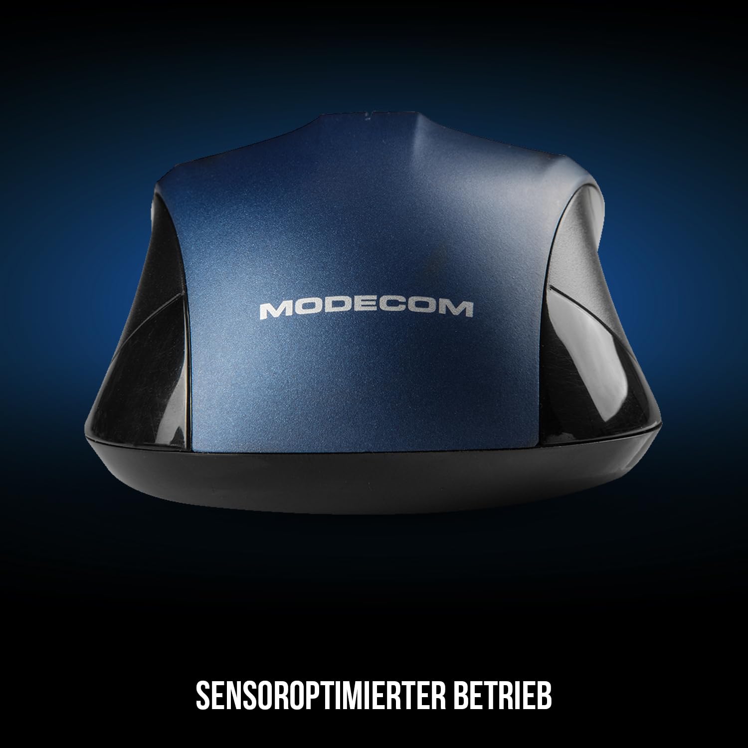 Modecom Mice MC-M9.1 USB Maus schwarz-blau 1,5 m Kabel
