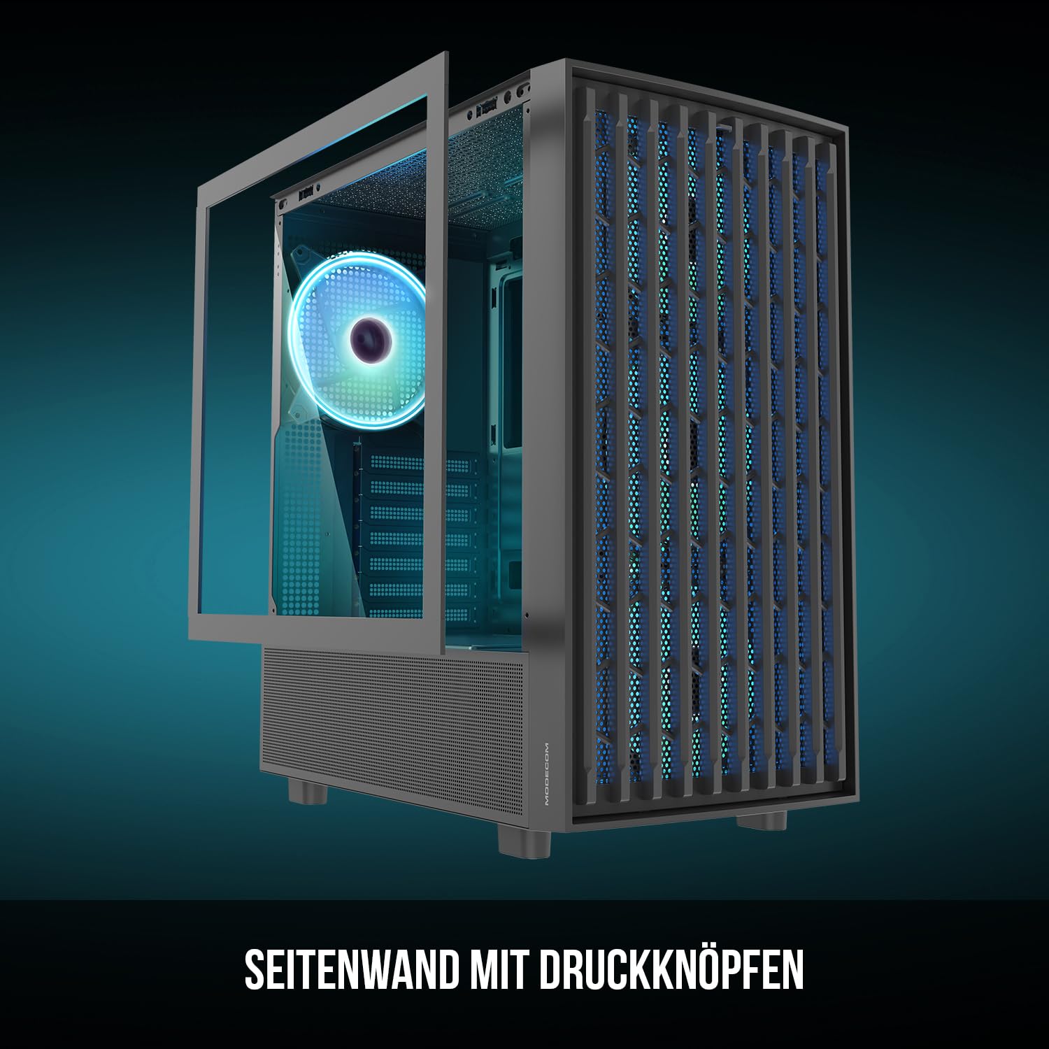 Modecom Breeze ARGB Flow Midi-Tower Gehäuse Schwarz
