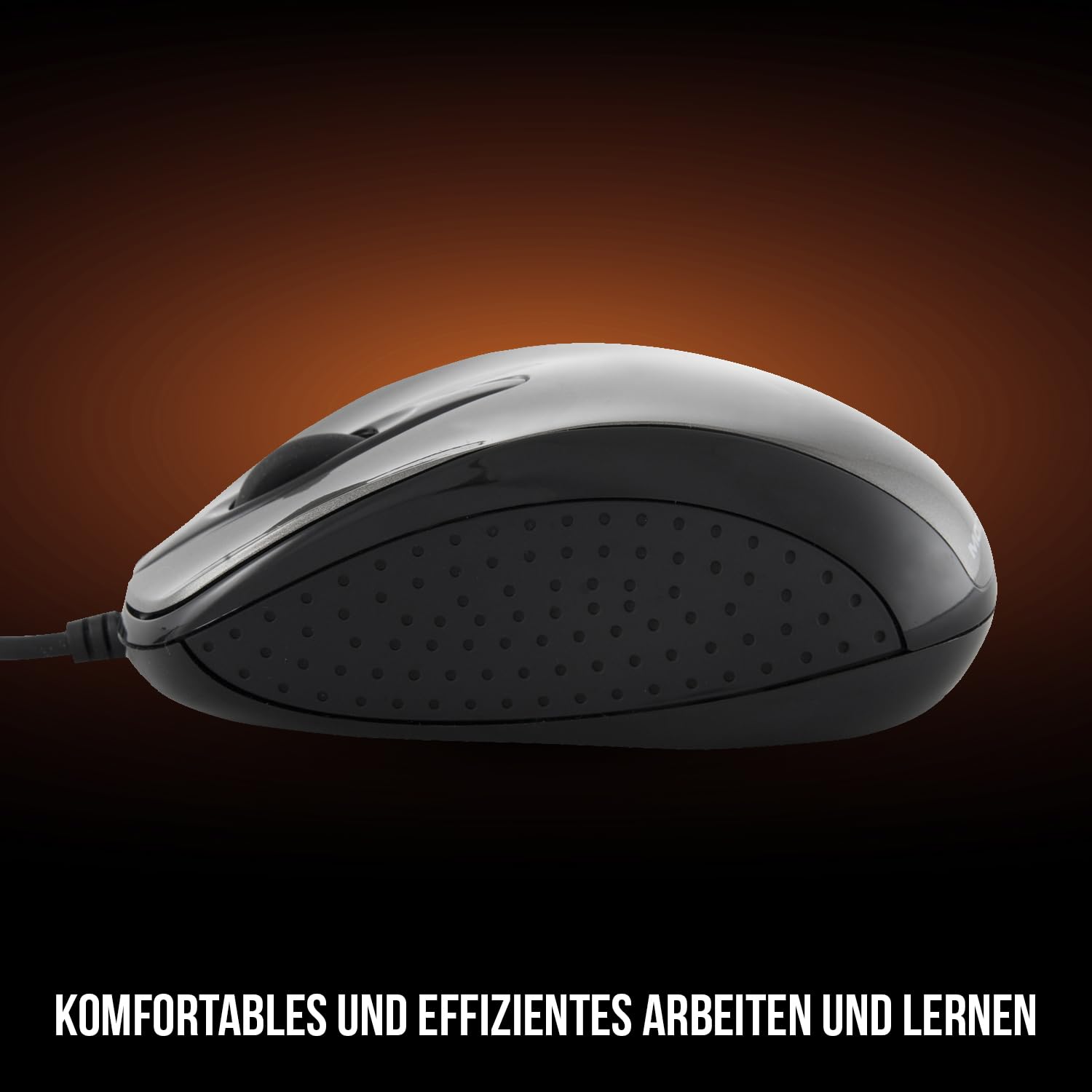 Modecom MC-M4 PC Maus USB kabelgebunden grau optisch