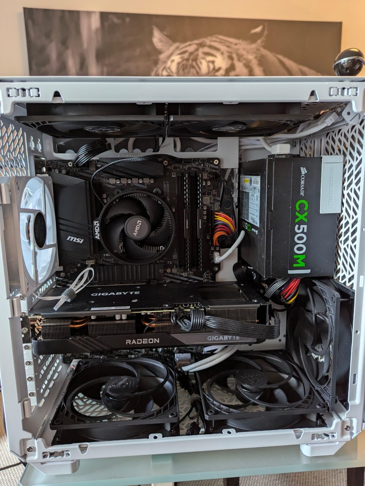 Cooler Master Qube 500 Flatpack PC-Gehäuse ATX schwarz