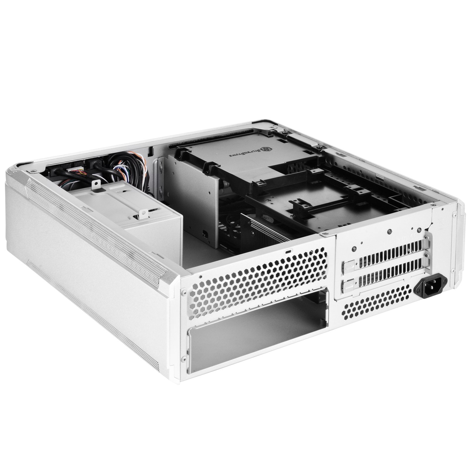 SilverStone Fortress FTZ01S Mini-ITX Gehäuse silber