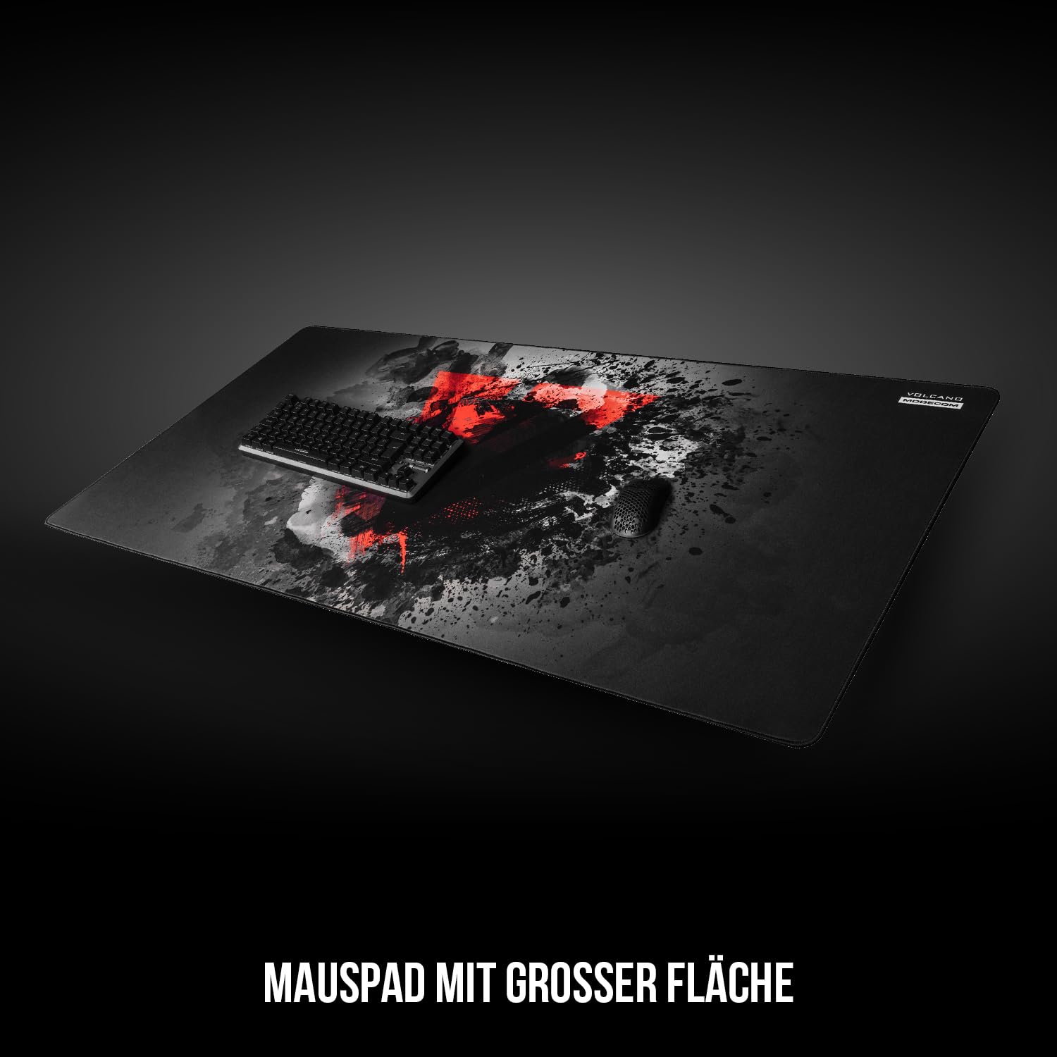 Modecom Volcano Meru XXL Mauspad Schwarz wasserabweisend
