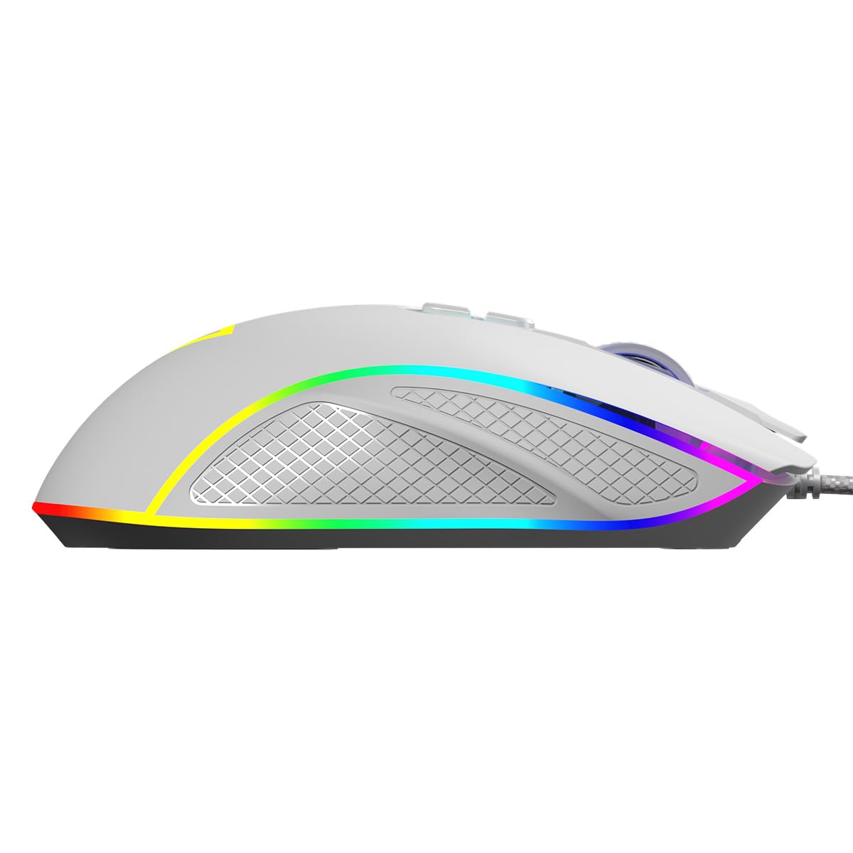 Modecom Volcano Veles Gaming-Maus weiß RGB kabelgebunden