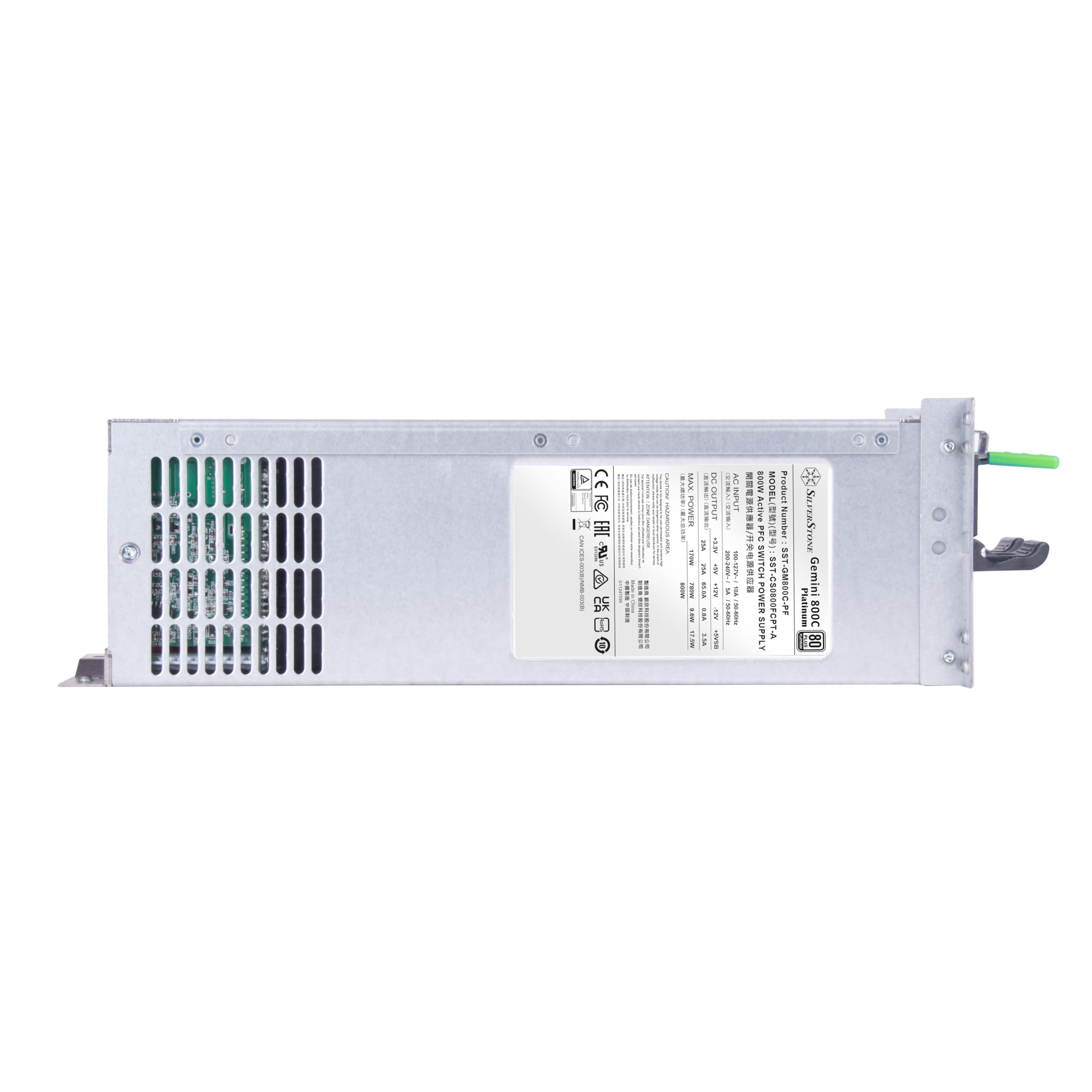 SilverStone Gemini GM800C Netzteil 800W Platinum CRPS