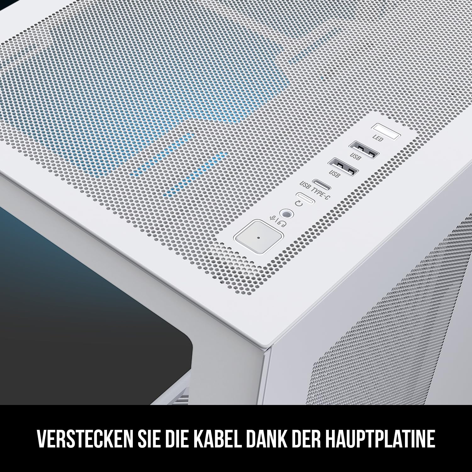 Modecom Volcano Space XL Tower Weiß ohne Lüfter