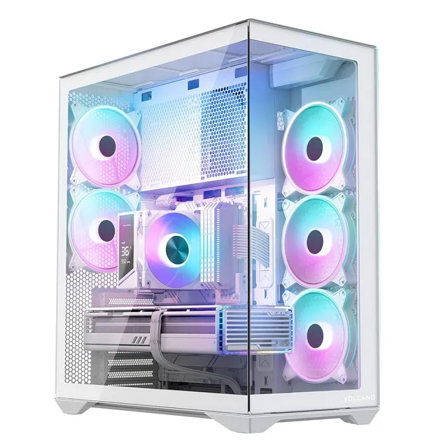 Modecom Volcano Space XL ARGB Tower Weiß 5x 140 mm