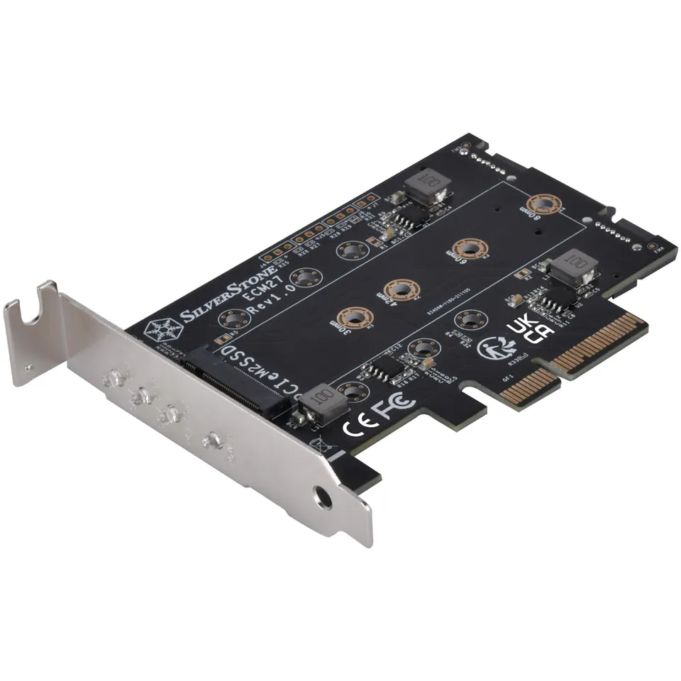 SilverStone Case Storage ECM27 M.2 Adapterkarte PCIe Gen4