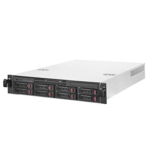 SilverStone RM22-308 2U Rackmount Server-Gehäuse 8-Bay silber