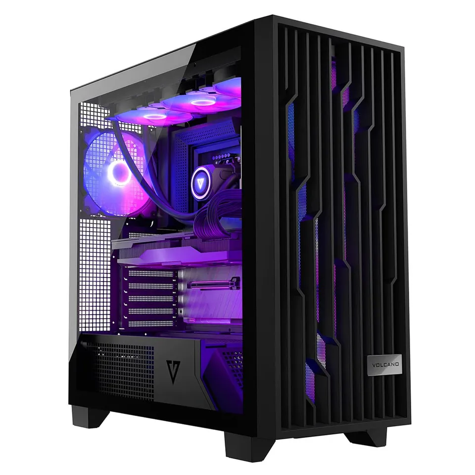 Modecom Volcano Perun Apex ARGB PC-Gehäuse Schwarz Lüfter
