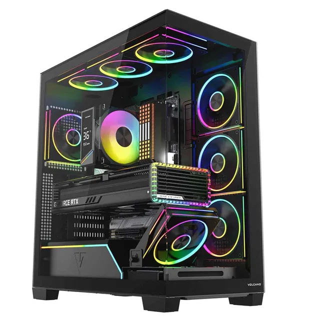 Modecom Volcano Stellar Plus ARGB Gehäuse Schwarz 8 Lüfter