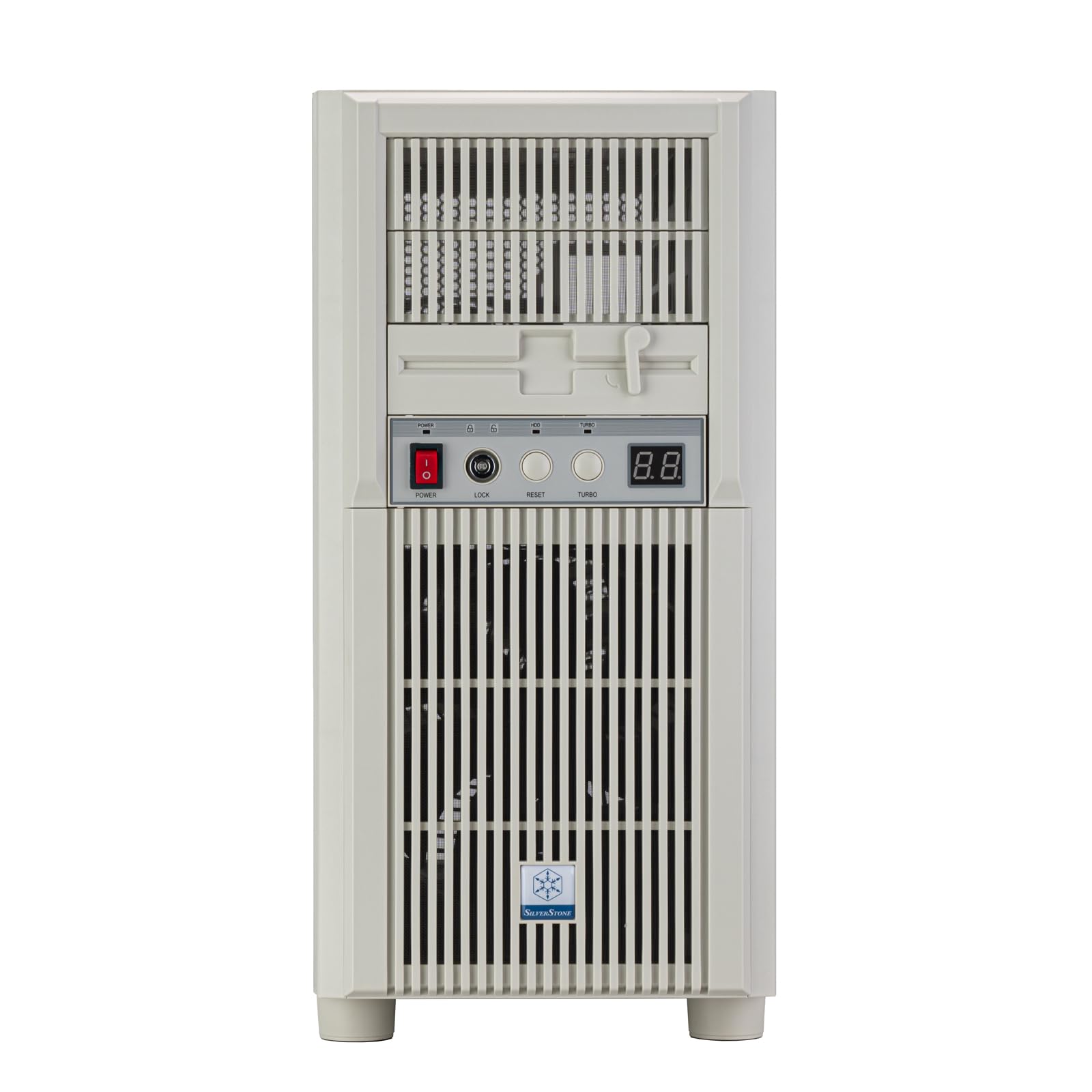 SilverStone FLP03 M-ATX Retro-Gehäuse Weiß 360mm