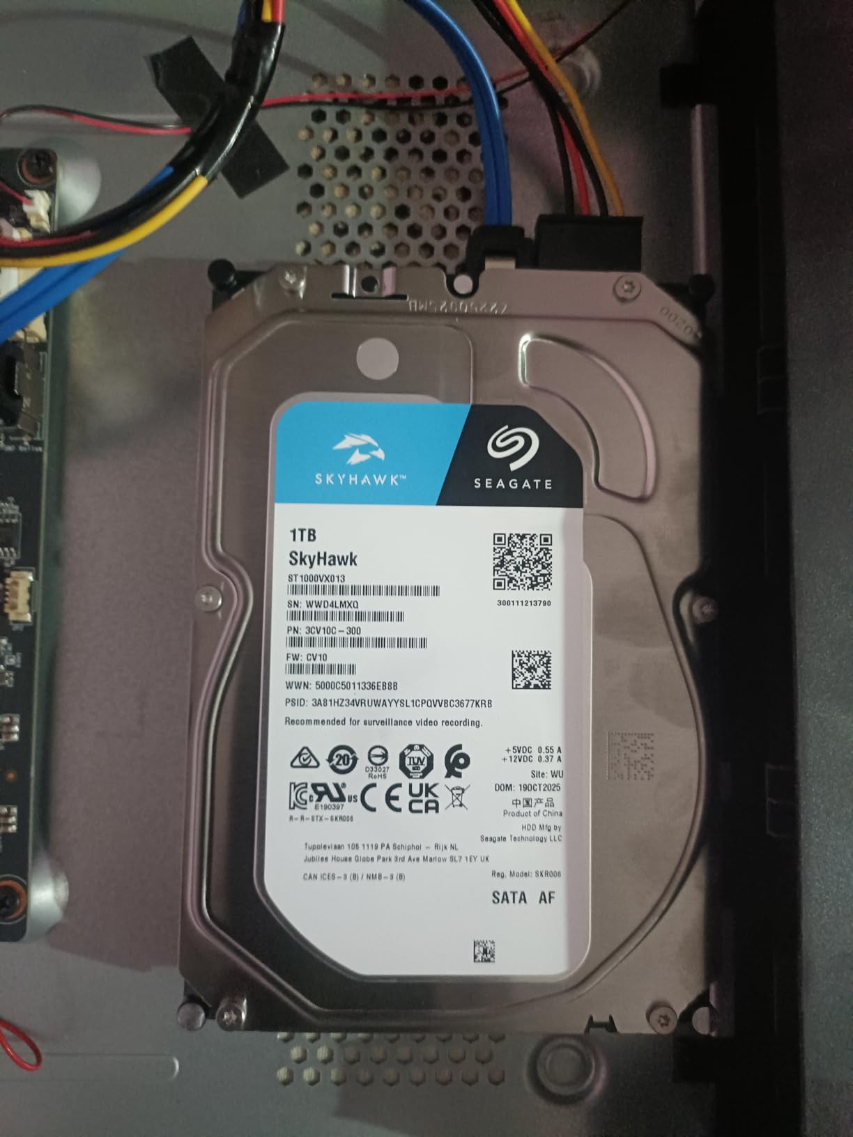 Seagate SkyHawk ST1000VX013 Festplatte 1TB Überwachung
