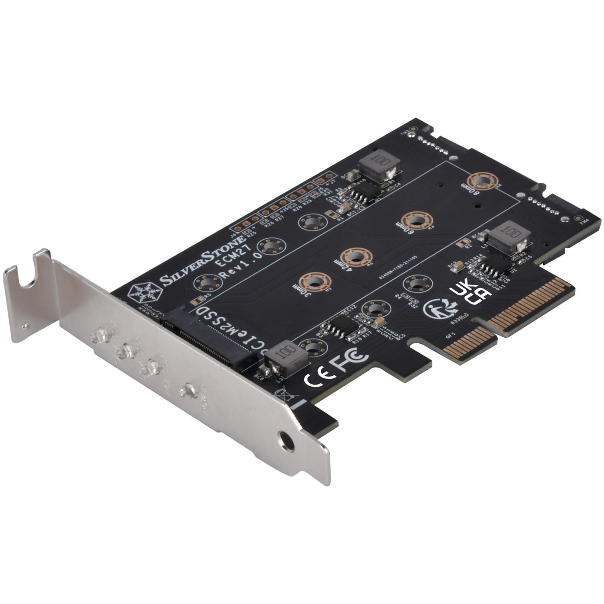 SilverStone Case Storage ECM27 M.2 Adapterkarte PCIe Gen4
