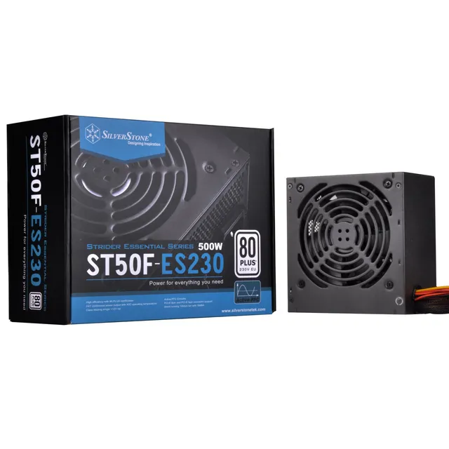 SilverStone Essential SST-ST50F-ES230 500W ATX-Netzteil 80 Plus