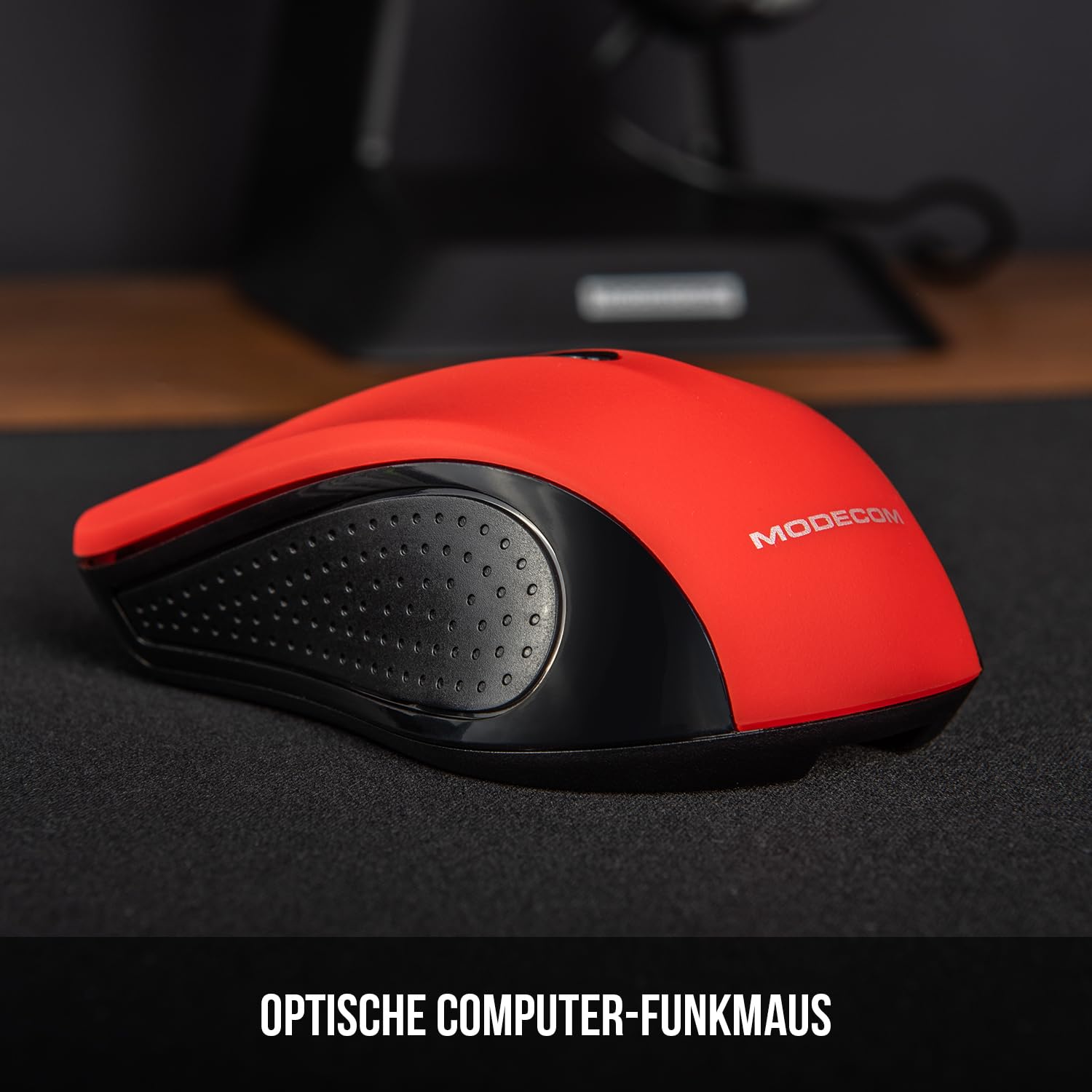 Modecom MC-WM9 Funkmaus Schwarz-Rot 1200 DPI