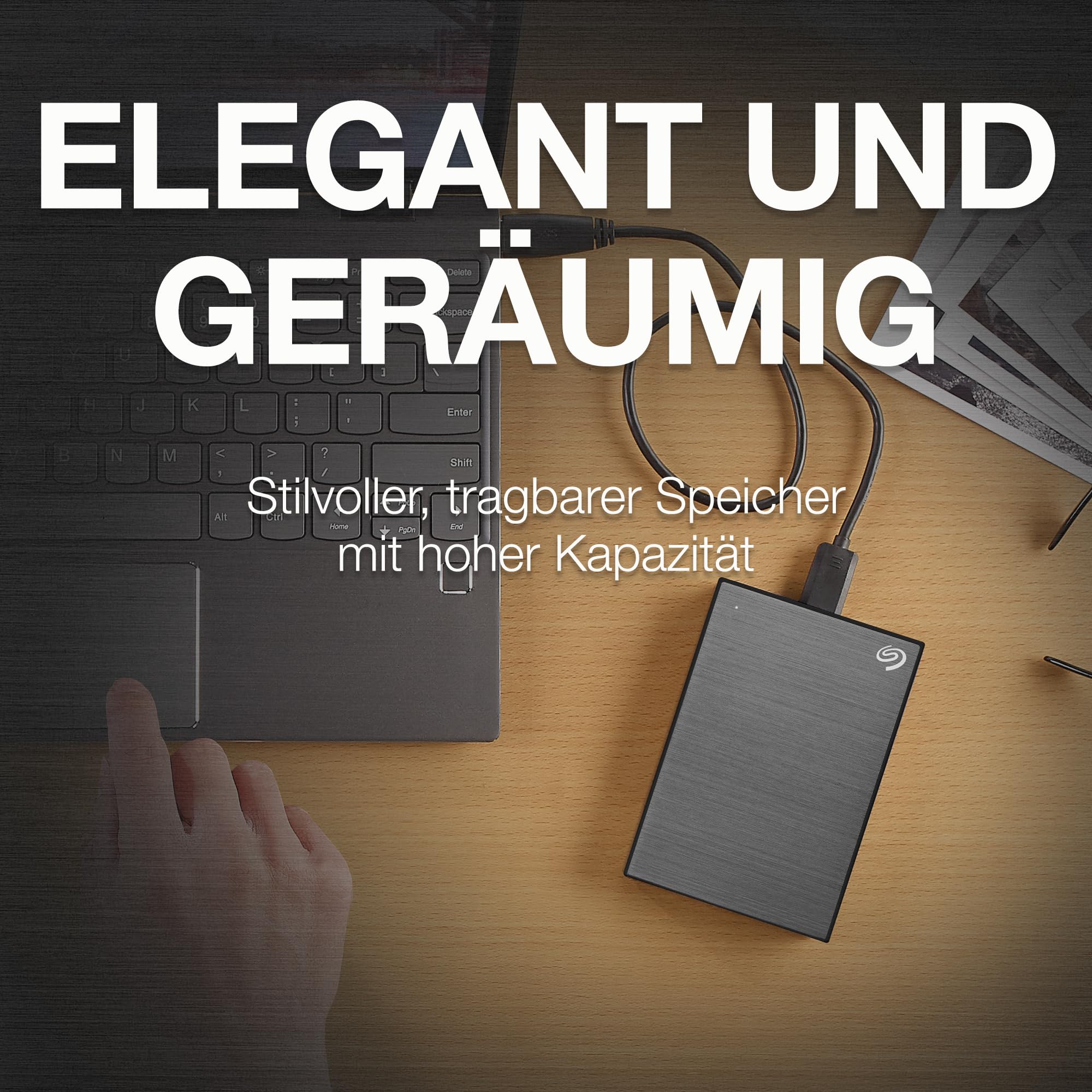 Seagate One Touch STKB1000404 Festplatte extern 1TB Space Grey