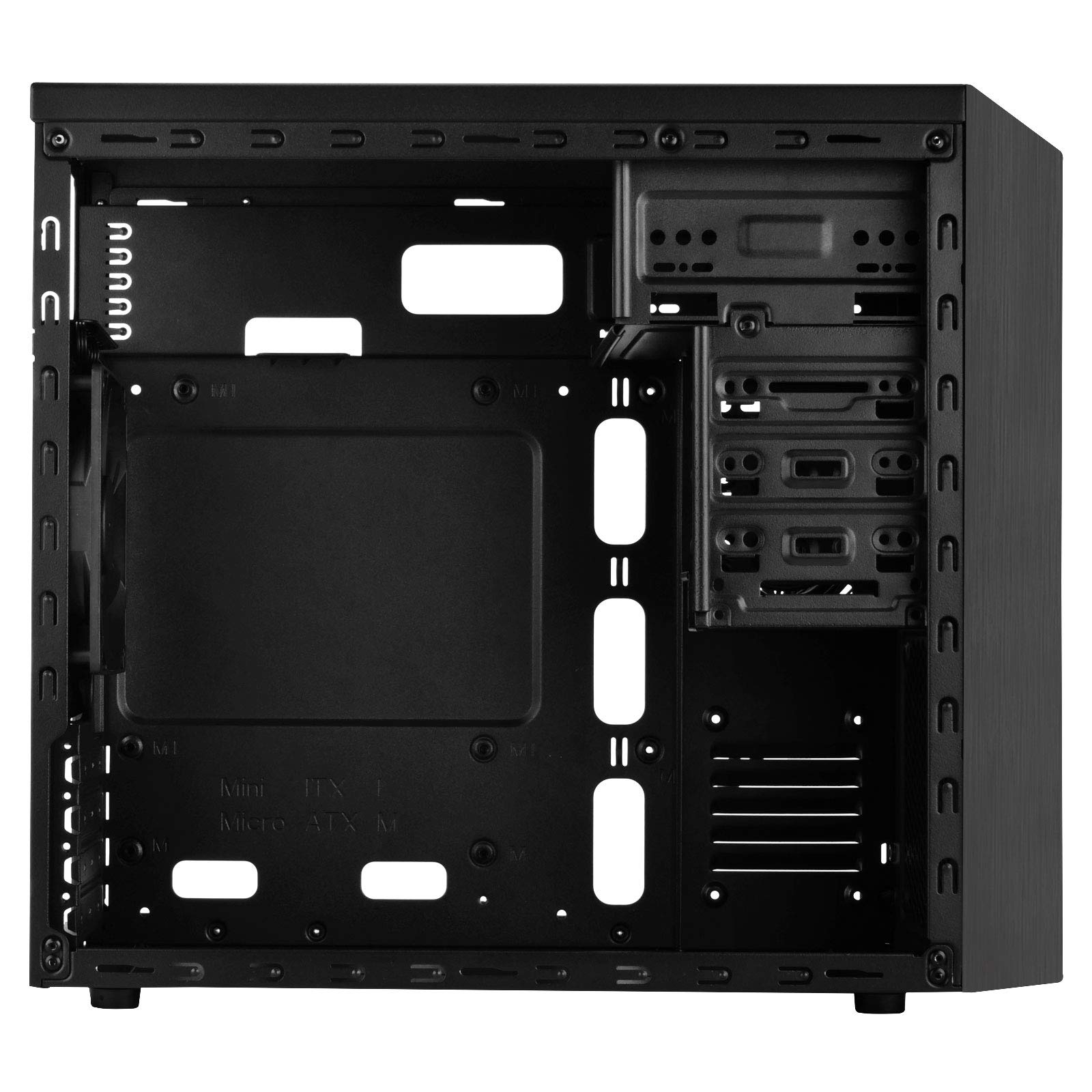 SilverStone Precision PS16B Mini-Tower Gehäuse Micro-ATX schwarz