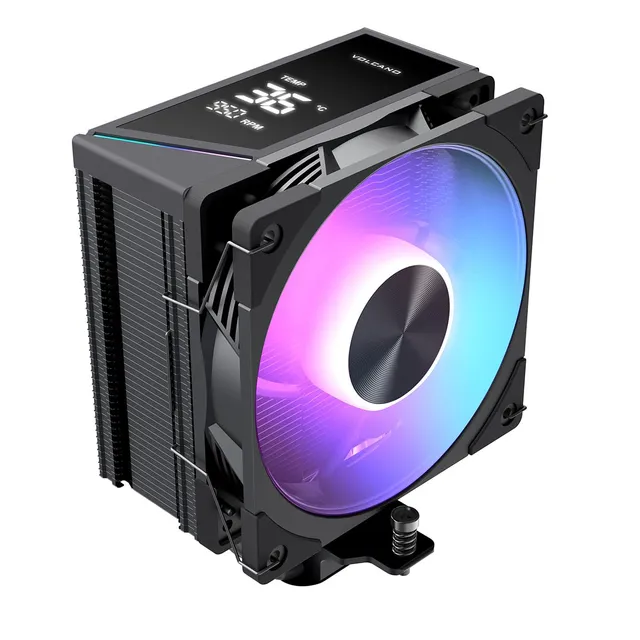 Modecom Volcano T102 LCD ARGB CPU-Kühler schwarz mit Display