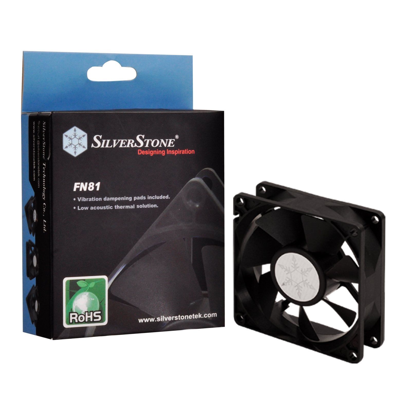 SilverStone FN SST-FN81 Lüfter 80mm schwarz leise