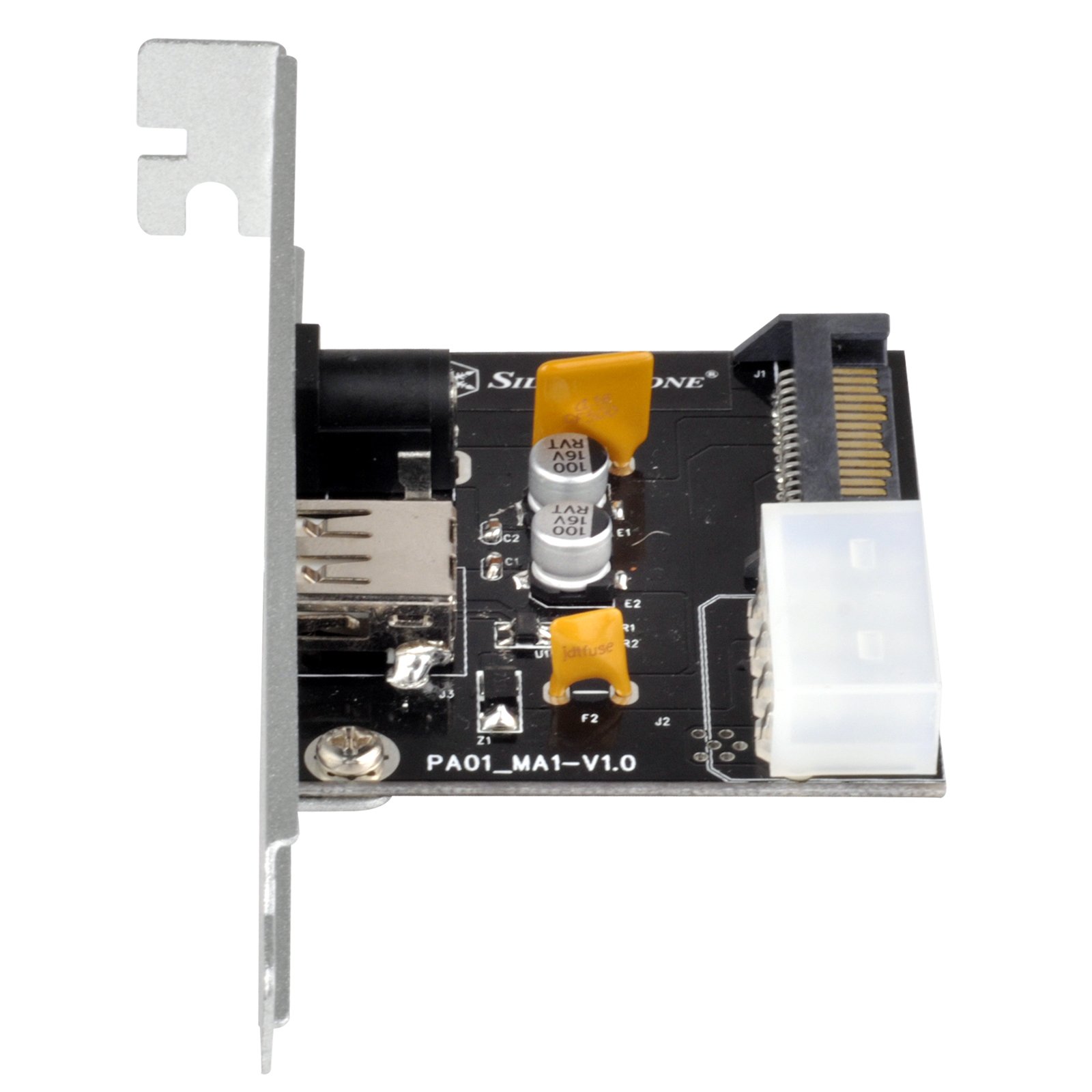 SilverStone ECP01 Strom Adapterkarte 12V DC USB Typ A