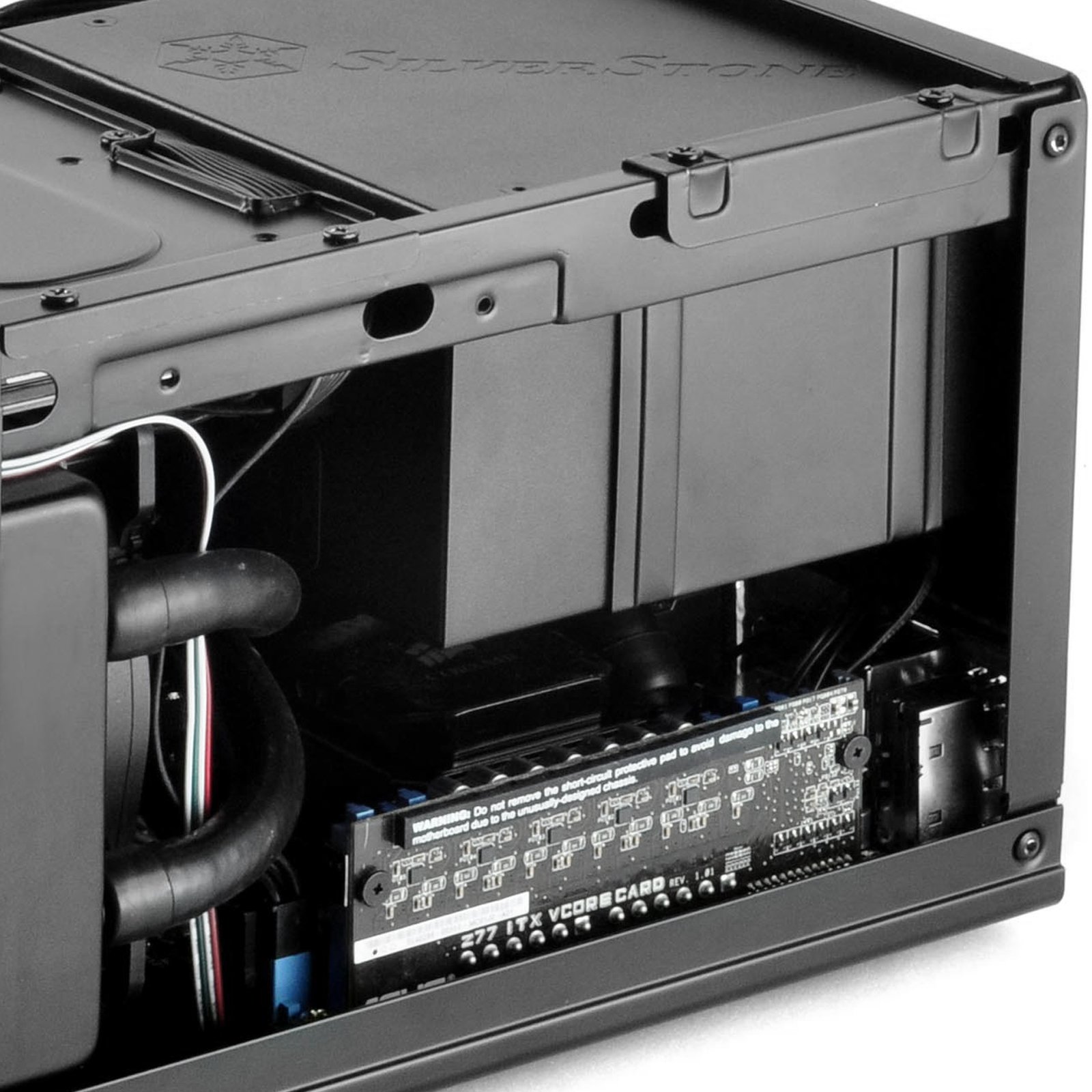 SilverStone Sugo SG13B Mini-ITX Cube-Gehäuse schwarz Mesh