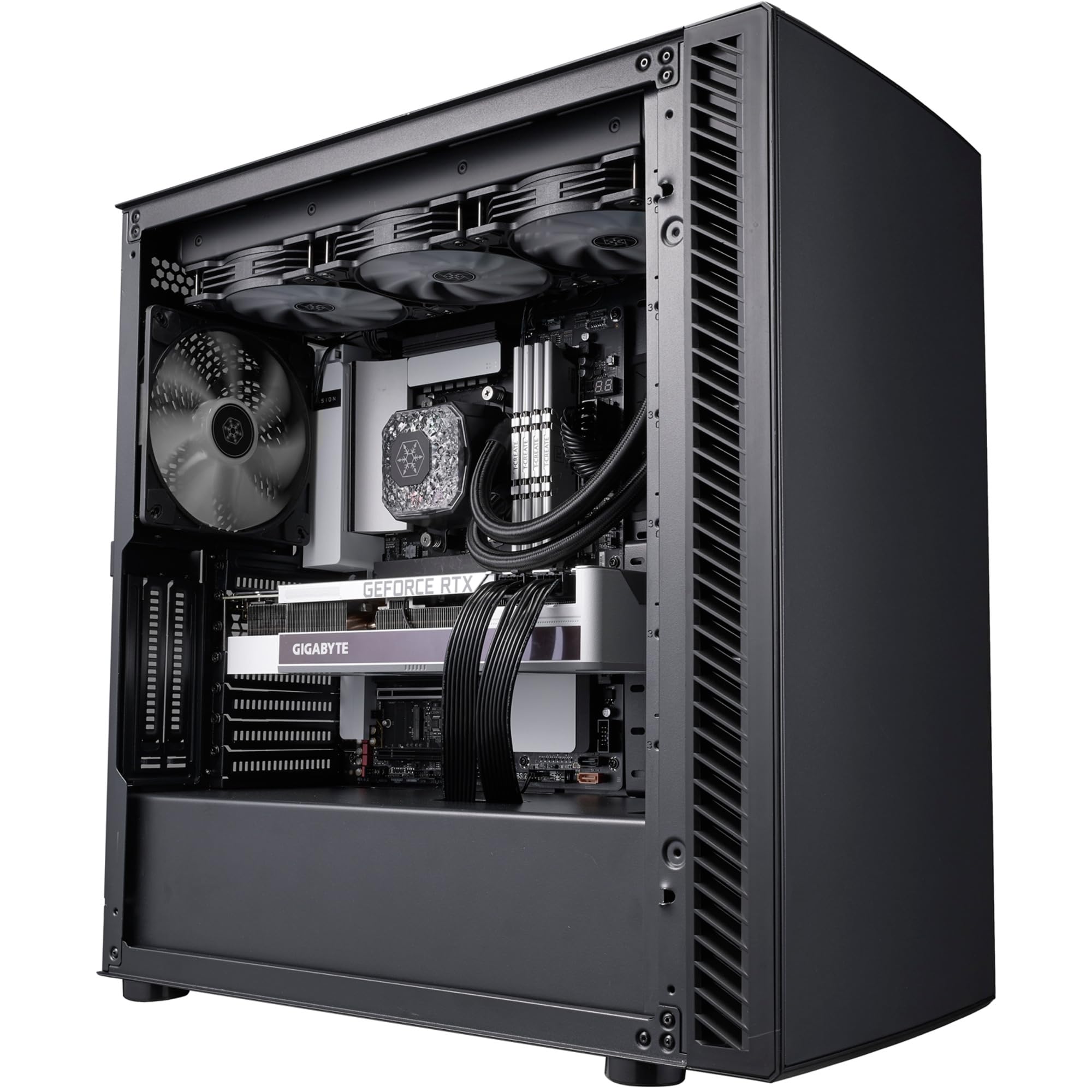 SilverStone SETA SST-SEQ1B Mid-Tower-Gehäuse schwarz silent