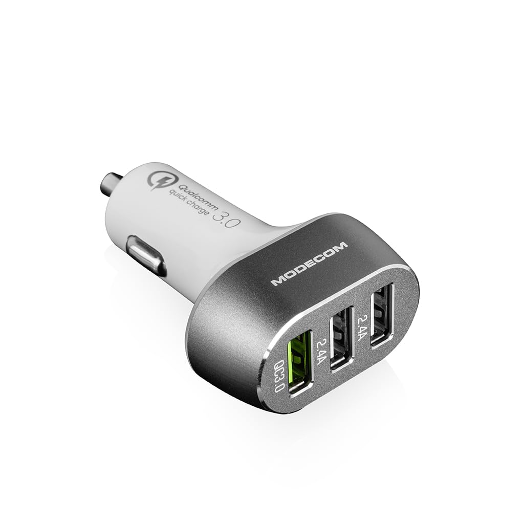 Modecom CU3 QC 3.0 Kfz-Ladegerät schwarz 3-Port Schnelllader