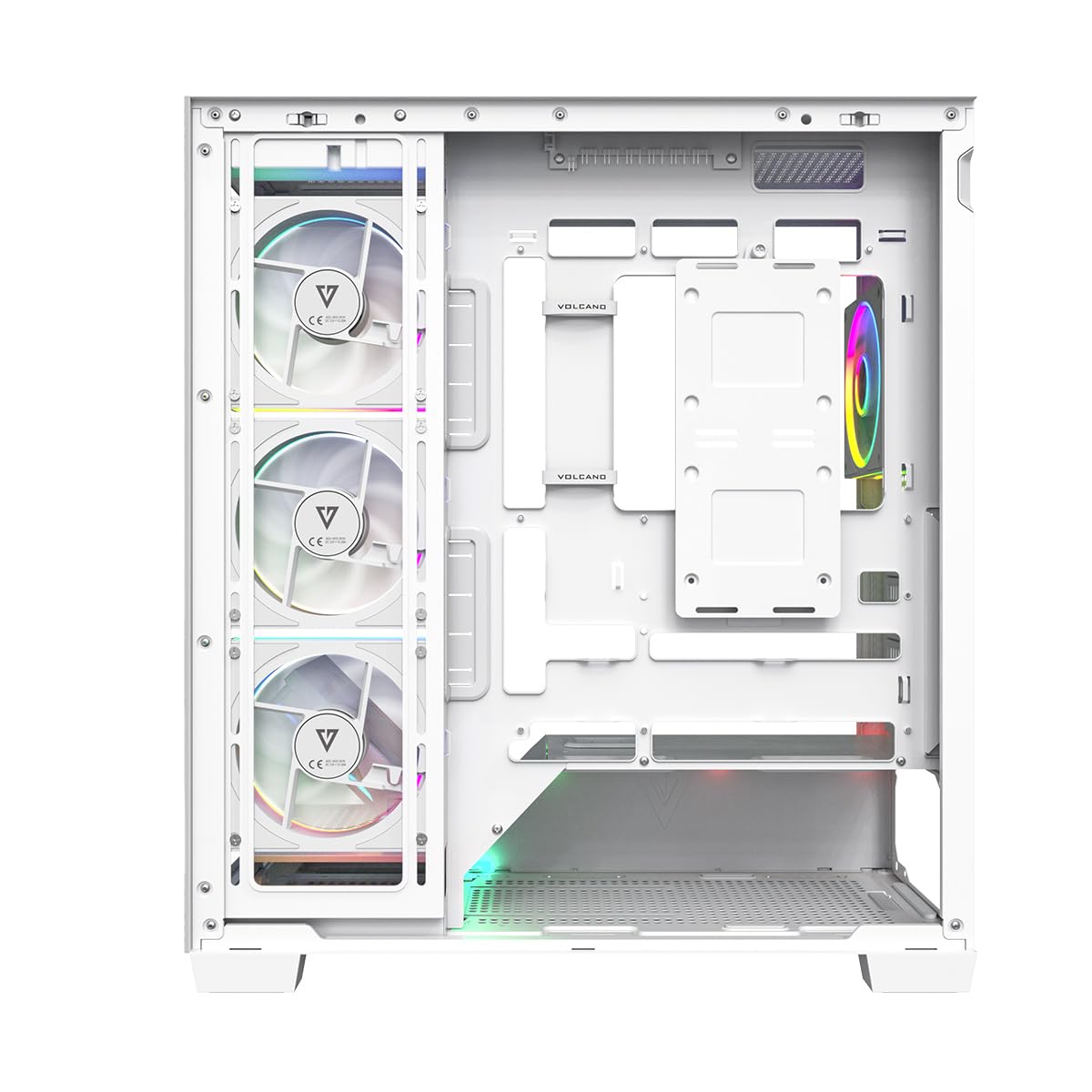 Modecom Volcano Stellar Plus ARGB Gehäuse Weiß 5 Lüfter
