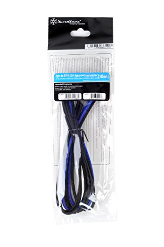 SilverStone PP07-EPS8BA Kabel EPS 8-Pin 30cm schwarz