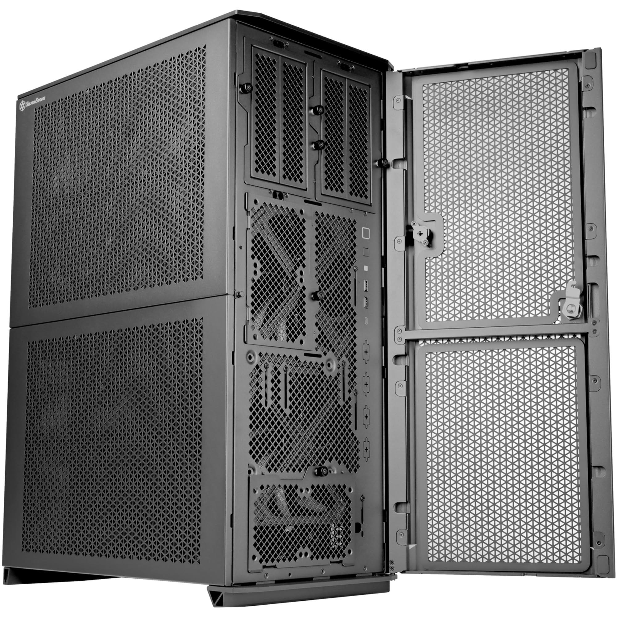 SilverStone ALTA D1 PC-Gehäuse E-ATX Dual-PSU Stahl