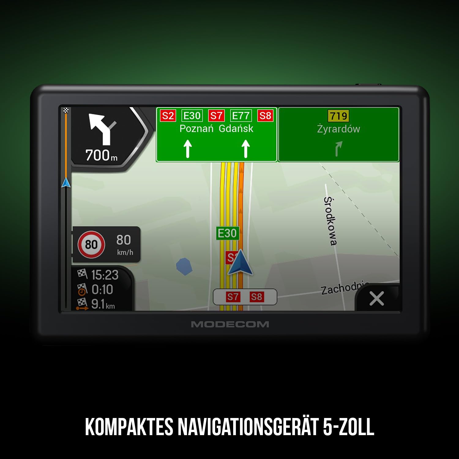 Modecom Freeway CX 5.0 Navigationsgerät 5 Zoll iGO Europa