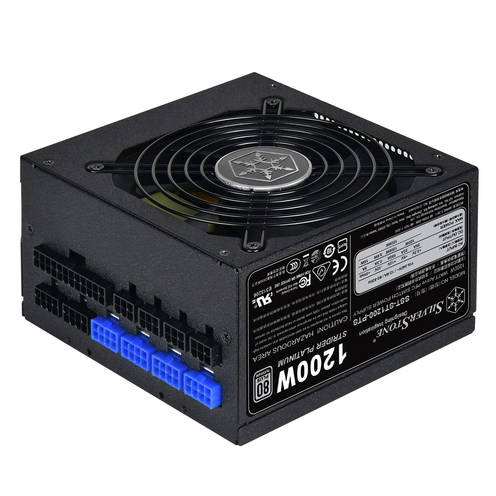 SilverStone Strider ST1200-PTS 1200W Netzteil Platinum modular schwarz