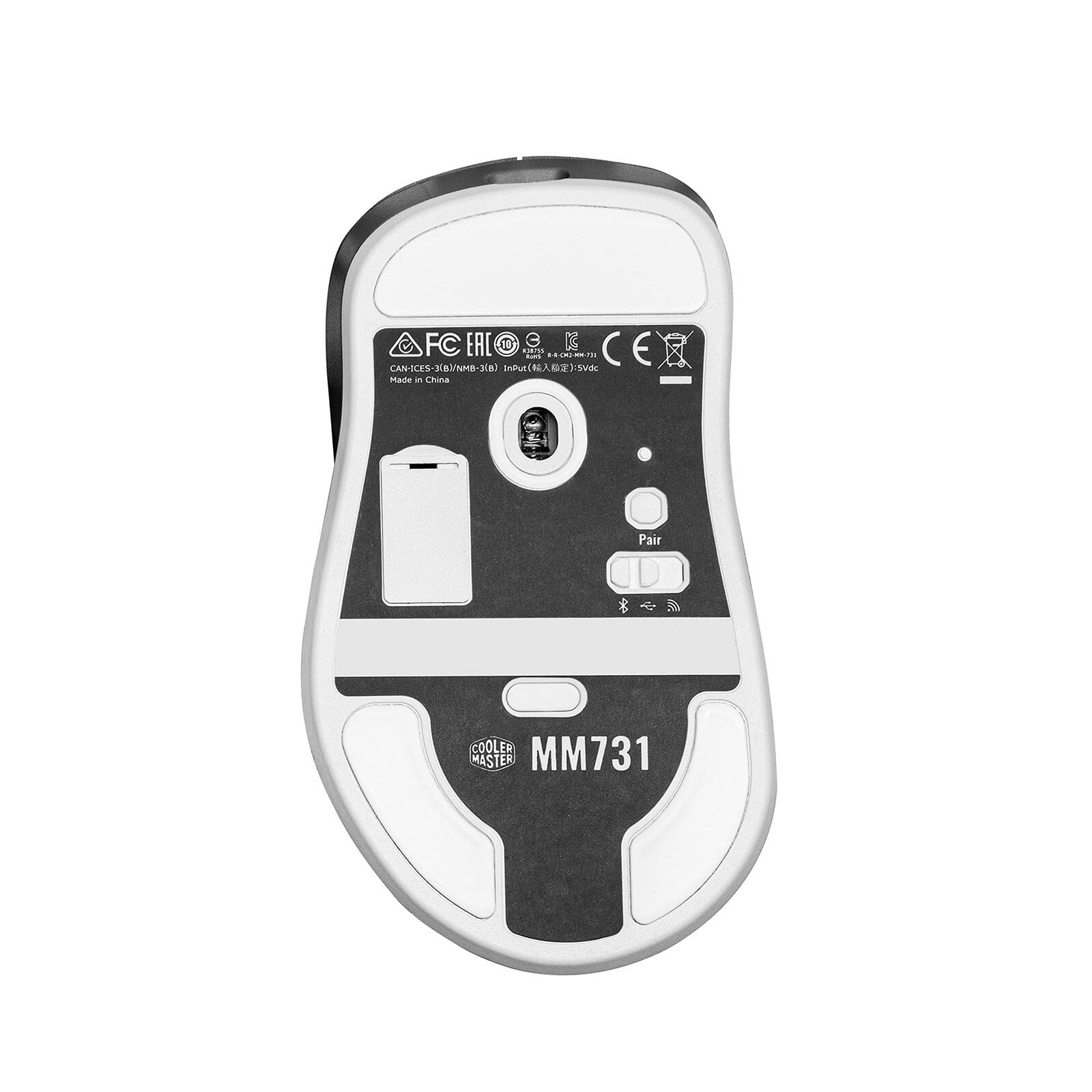 Cooler Master MM731 Gaming-Maus Wireless Weiß 59g 16000DPI
