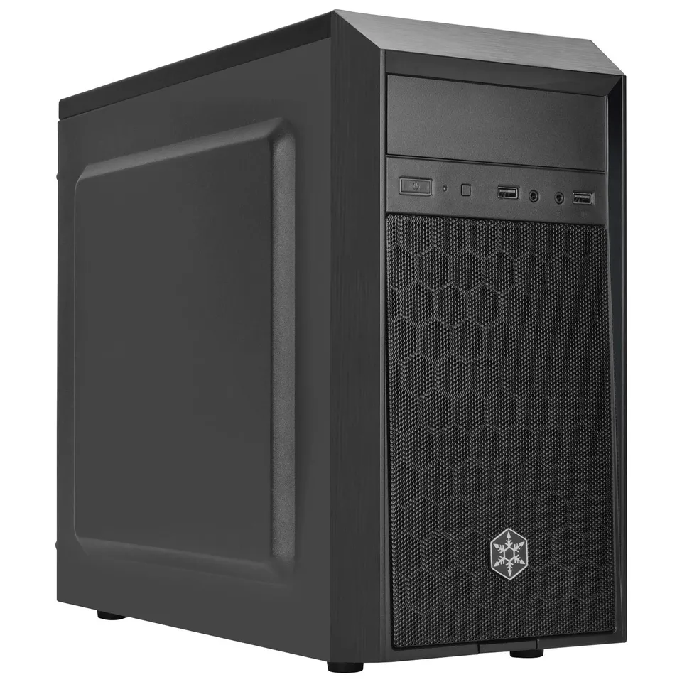 SilverStone Precision PS16B Mini-Tower Gehäuse Micro-ATX schwarz